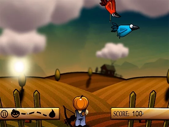 Изображение игры: Shoot The Birds With Your Crossbow