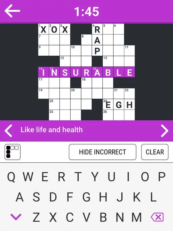 Изображение игры: Free Time Crossword Game
