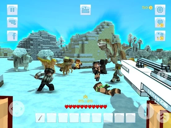 Изображение игры: DinoSaur Ice Survival Craft