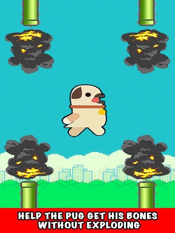 Изображение игры: Go Flappy Pug