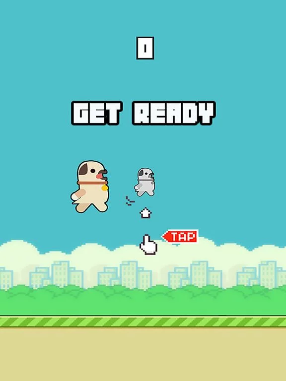 Изображение игры: Go Flappy Pug