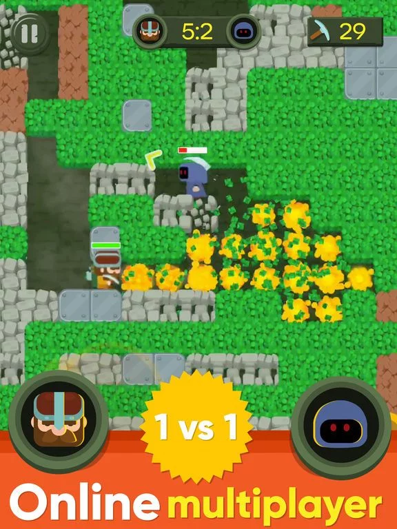 Изображение игры: Dig Bombers: PvP digging fight