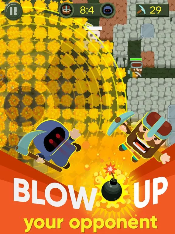 Изображение игры: Dig Bombers: PvP digging fight