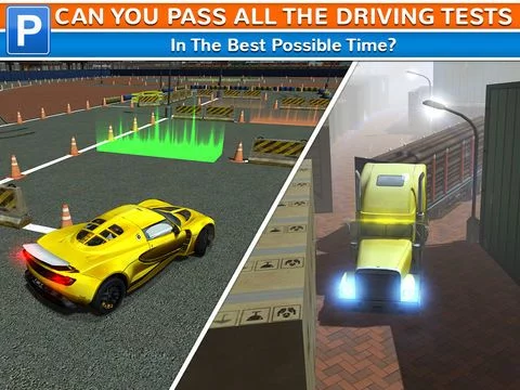 Изображение игры: City Driving Test Car Parking Simulator - Real Weather Racing Sim Run Race Games