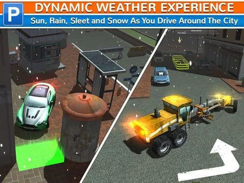 Изображение игры: City Driving Test Car Parking Simulator - Real Weather Racing Sim Run Race Games