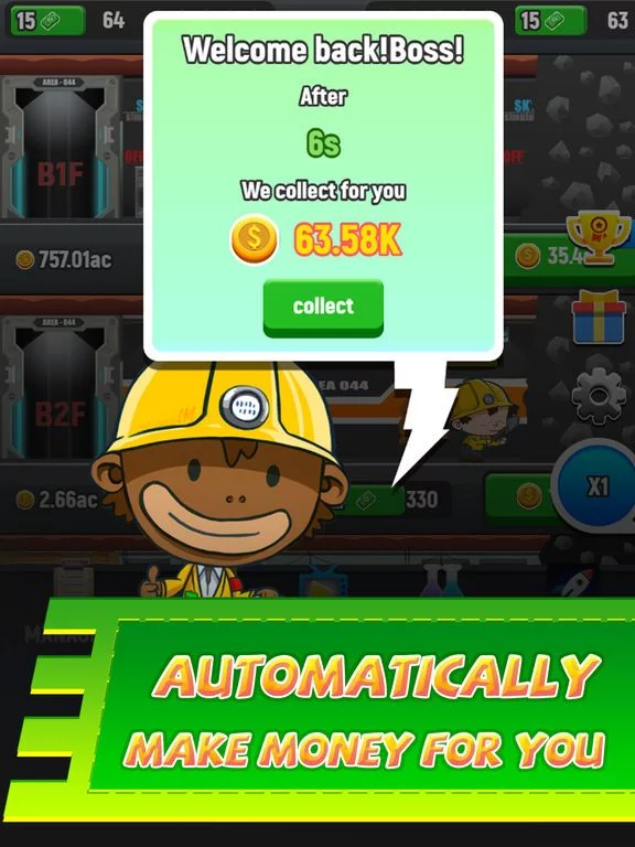 Изображение игры: Idle Ore King Tap