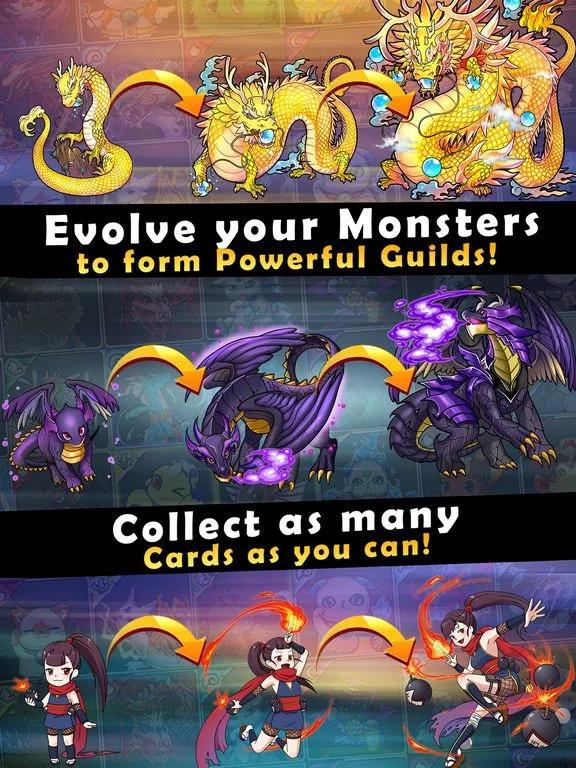 Изображение игры: Dragons Kingdom War: Puzzle & Card RPG Game