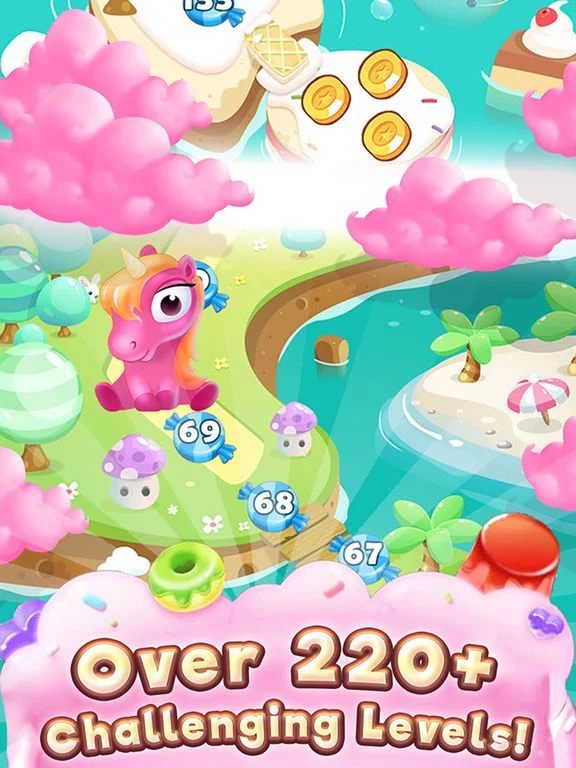Изображение игры: Sweet Jelly Paradise: Match & Serve