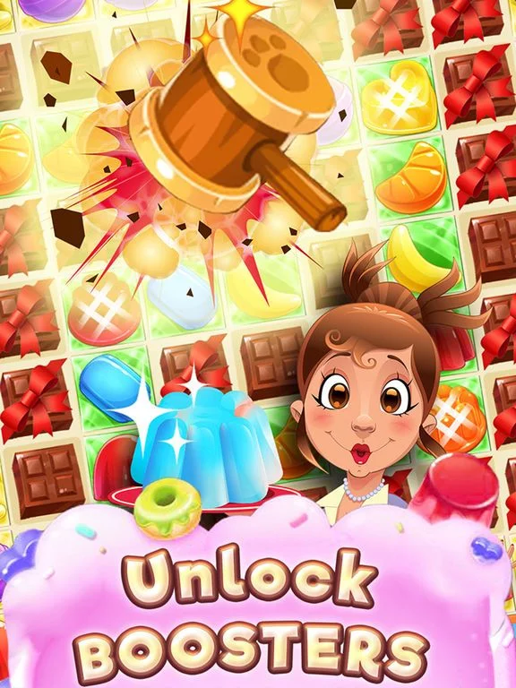 Изображение игры: Sweet Jelly Paradise: Match & Serve