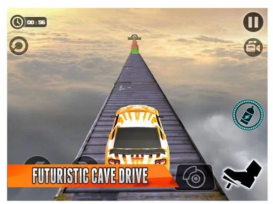 Изображение игры: Car Tracks Sky Driving