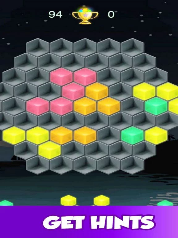 Изображение игры: Fit Hexagon: Fun Puzzle Game