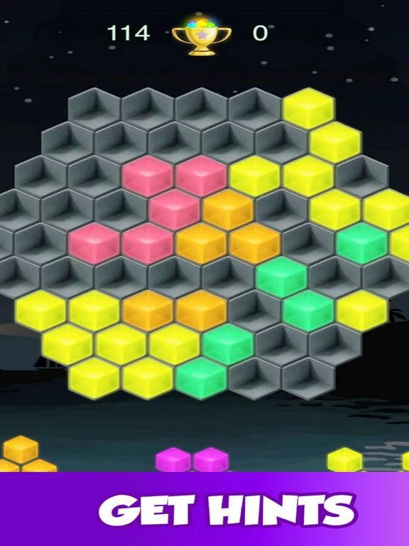 Изображение игры: Fit Hexagon: Fun Puzzle Game