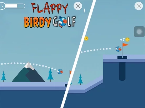 Изображение игры: Flappy Birdy Golf - Free Mini Golf Flappy Games