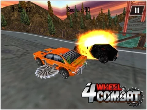 Изображение игры: 4 Wheel Combat ( 3d Car Racing Action Game )