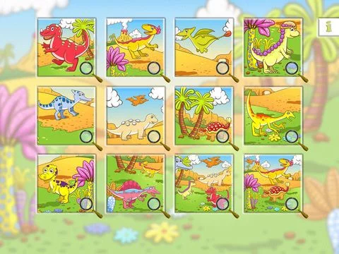 Изображение игры: A Dinosaur Can you find it Puzzle Game for Kids Free