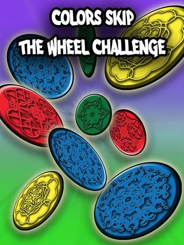 Изображение игры: Colors Skip-Wheel Challenge.