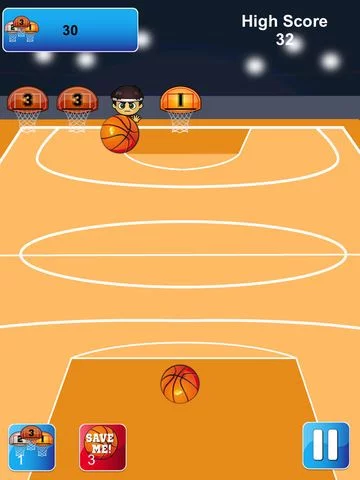 Изображение игры: Basketball - 3 Point Hoops
