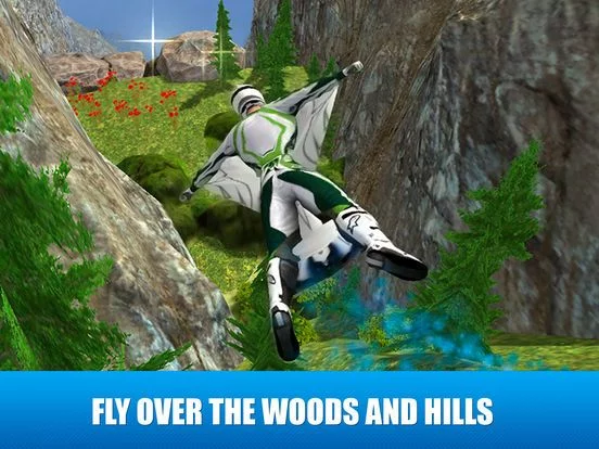 Изображение игры: Wingsuit Sky Dive 3D Full
