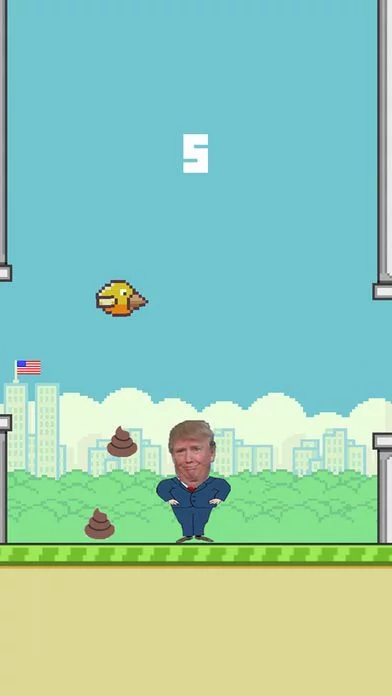 Изображение игры: Dump On Trump Bird