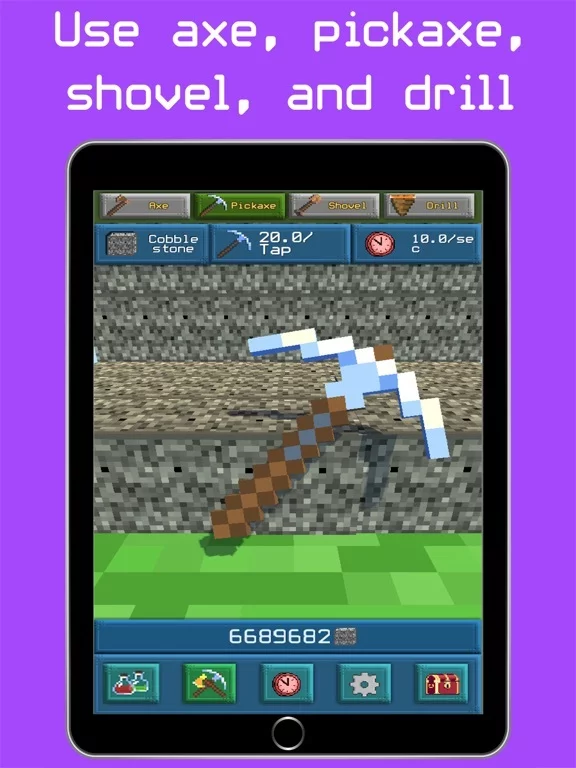 Изображение игры: Craft Picker Idle Clicker Sim