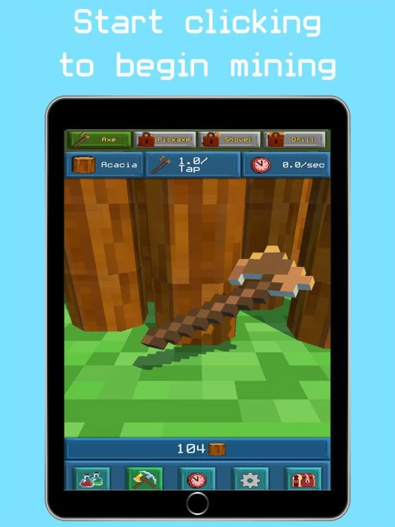 Изображение игры: Craft Picker Idle Clicker Sim