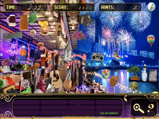 Изображение игры: Hidden Objects Happy New Year Celebration Pic Time
