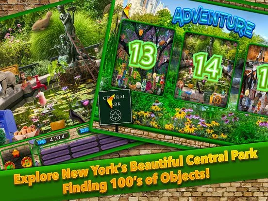 Изображение игры: Central Park New York Hidden Object Puzzle Games