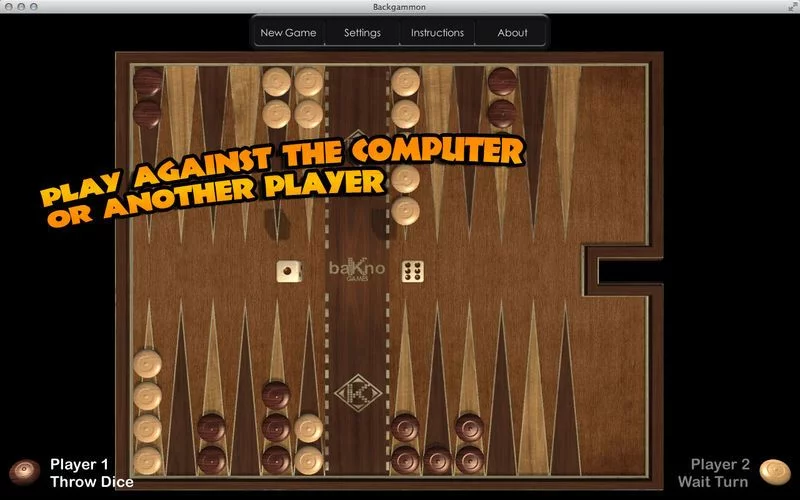 Изображение игры: Backgammon.