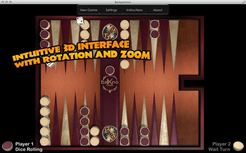 Изображение игры: Backgammon.