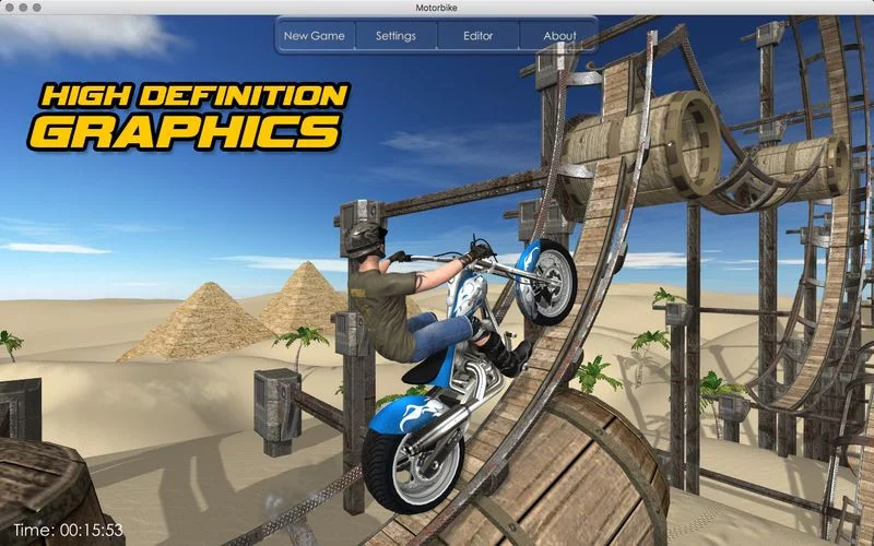 Изображение игры: Motorbike.