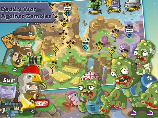 Изображение игры: Anti Zombie Gunner Team