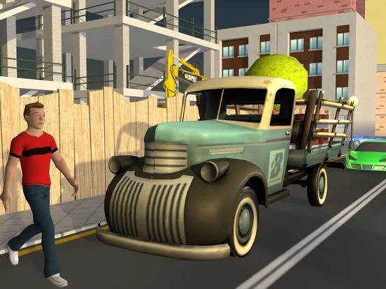 Изображение игры: giant loaded truck city driver