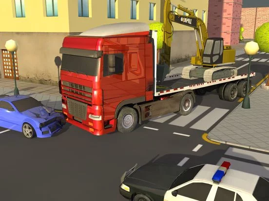 Изображение игры: giant loaded truck city driver