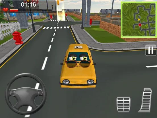 Изображение игры: Talking Taxi Parking Simulator 3D