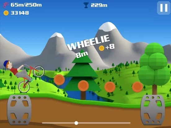 Изображение игры: Wheelie Bike 2