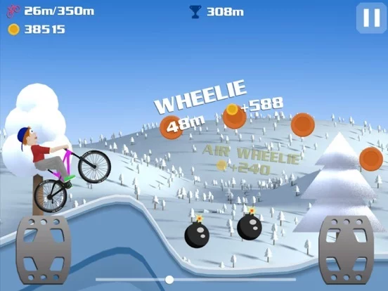 Изображение игры: Wheelie Bike 2