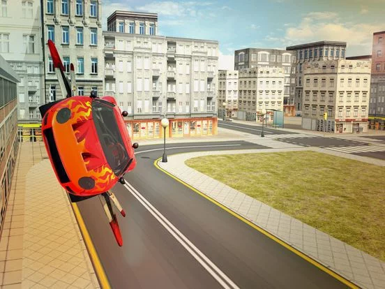 Изображение игры: Furious Car Wings Flying N Driving