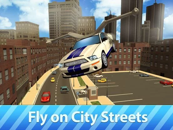 Изображение игры: Flying Car Driver Simulator 3D Full