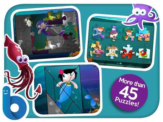 Изображение игры: Mermaids Jigsaw Puzzles for kids and toddlers!