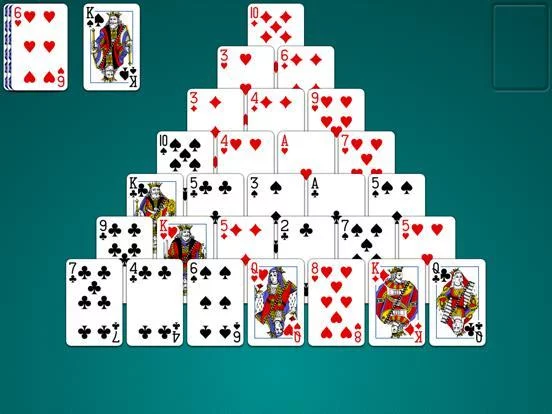 Изображение игры: Pyramid Solitaire Now