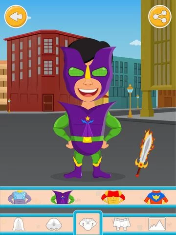 Изображение игры: Super Hero Dress up Game Free