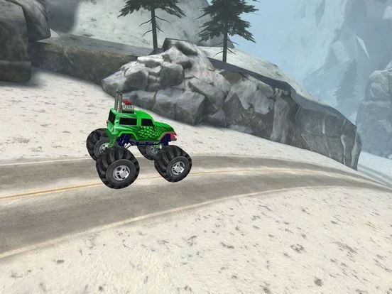 Изображение игры: 3D Monster Truck Snow Racing- Extreme Off-Road Winter Trials Driving Simulator Game Free Version