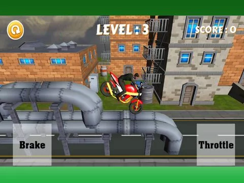 Изображение игры: Motor-cycle Stunt-Man Bike-r Highway X-Treme