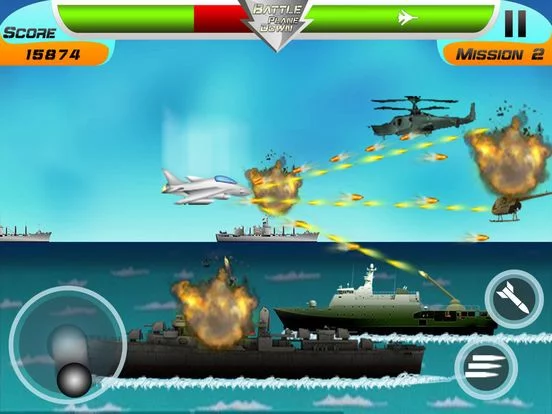 Изображение игры: Battle Plane Down Free