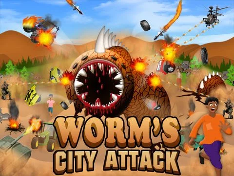 Изображение игры: Worms City Attack Free