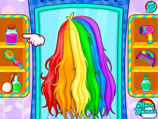 Изображение игры: My pony Hair design Dressup style