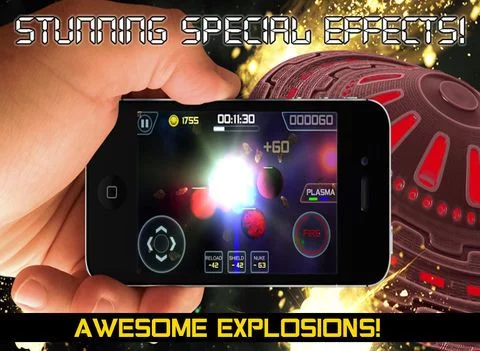 Изображение игры: Space Command Battleship - Can you escape the monster asteroid blitz ?