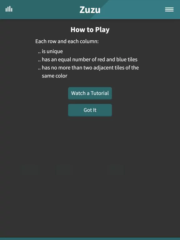 Изображение игры: Zuzu · Binary Puzzle Game