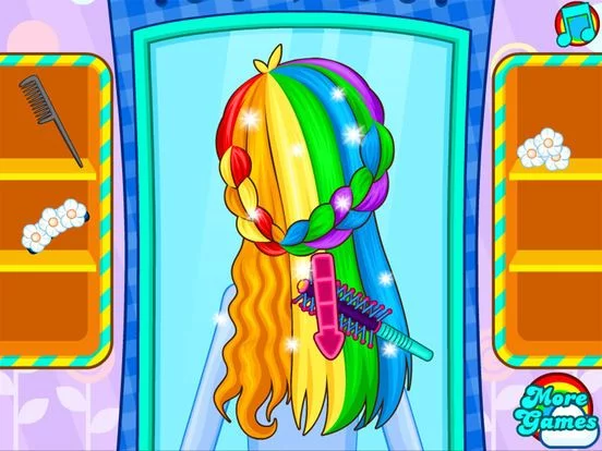Изображение игры: My pony Hair design Dressup style