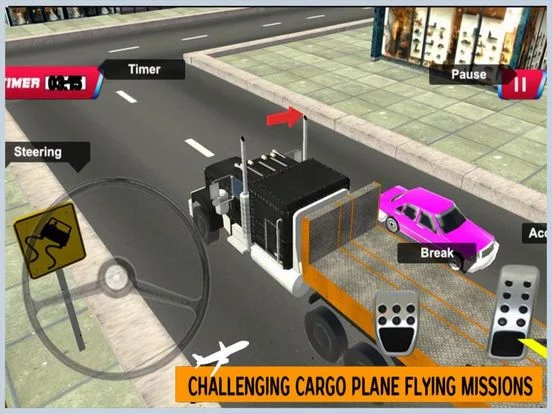 Изображение игры: Airplane Truck Mission 3D
